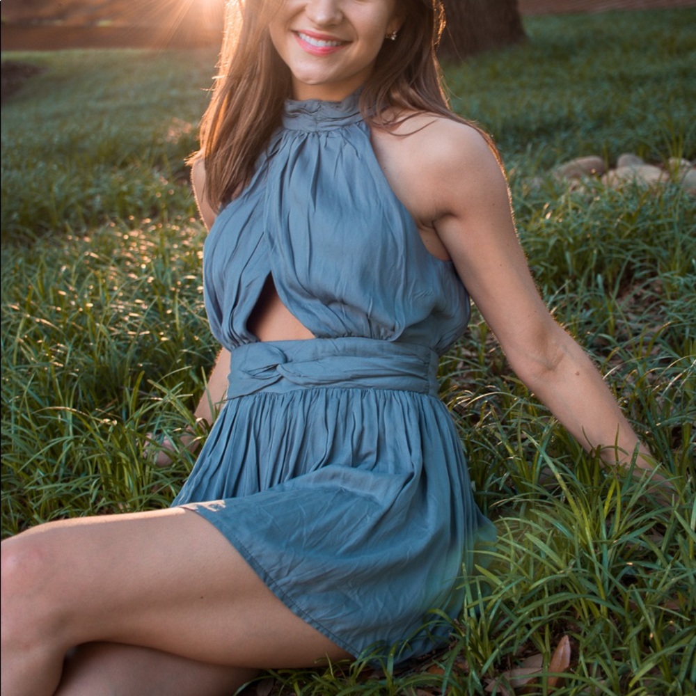 High Neck Romper